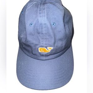 VINEYARD VINES BASEBALL NAVY ADJUSTABLE CAP YELLOW WHALE EMBROIDERY